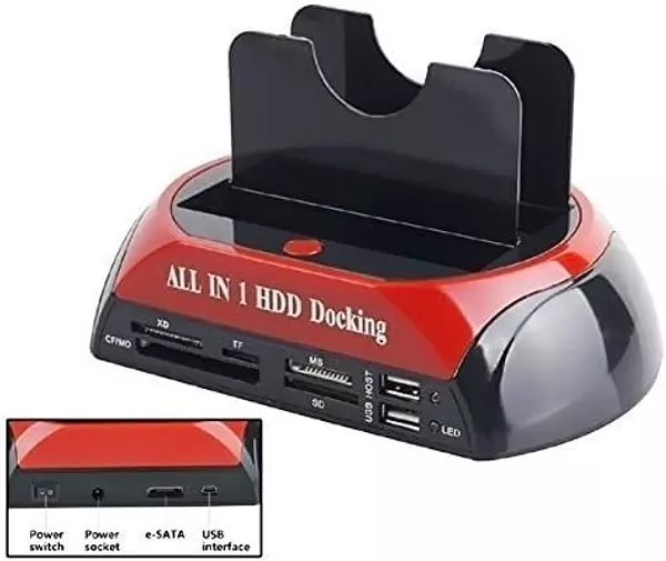 otros electronicos - Todo en 1 acoplamiento de disco duro, SATA multifunción HDD Docking station 4