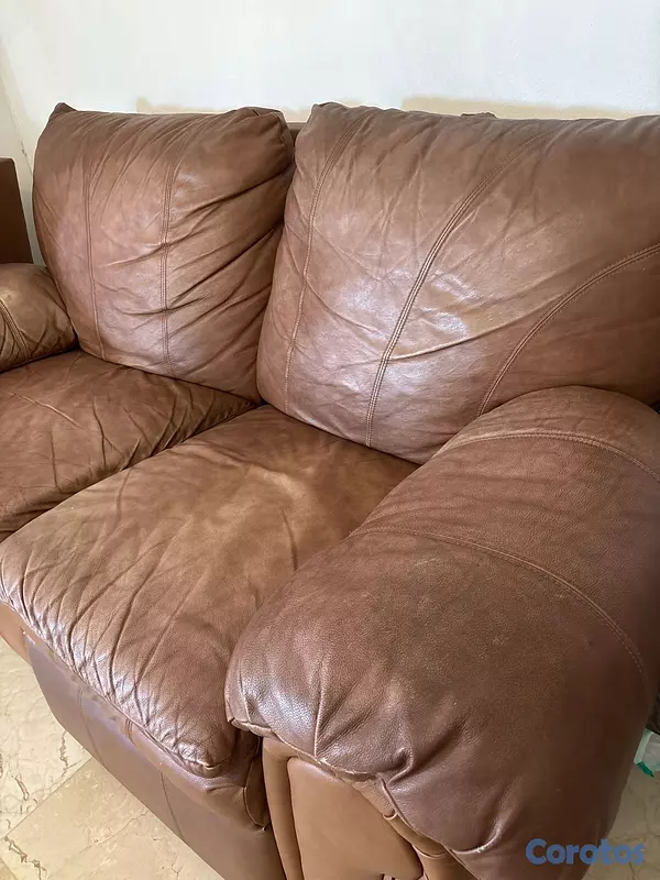 muebles y colchones - sofá de dos reclinable  2