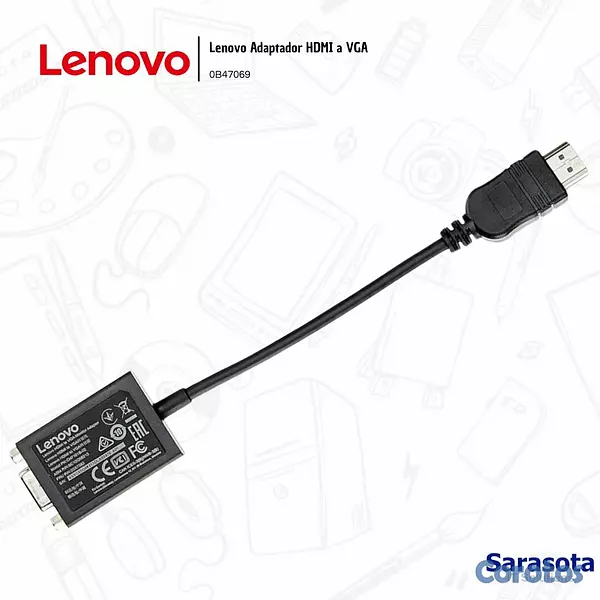 accesorios para electronica - Lenovo Adaptador HDMI A VGA 0B47069 3