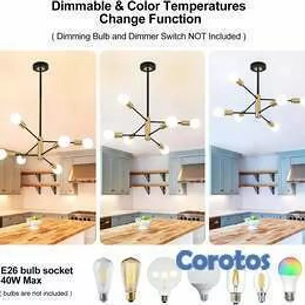 decoración y accesorios - Lámpara Moderna Sputnik Techo 6 Luces – Diseño Dec 3