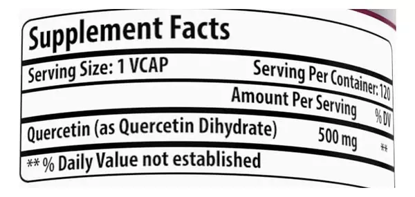 Salud y Equipamiento Médico - Quercetina 500mg 60 caps Pack 2 2