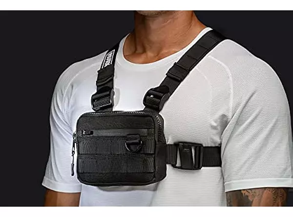 Salud y Equipamiento Médico - Bolsa De Pecho Resistente - Mvrk - Negro 2