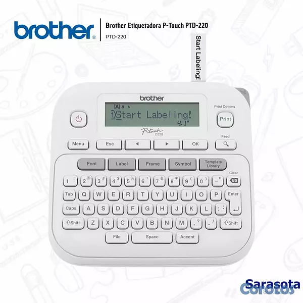 otros electronicos - Brother Etiquetadora P-Touch PTD-220 2