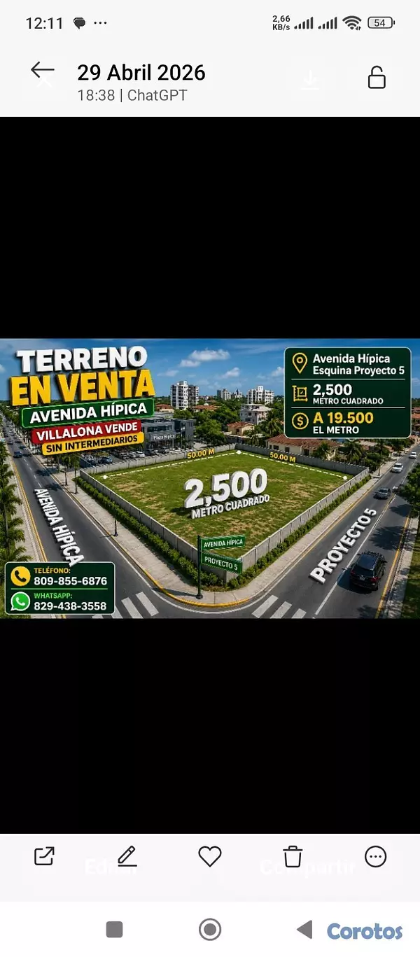solares y terrenos - Vendo solar 2,500 metro ideal para nave comercial  2