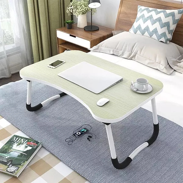 decoración y accesorios - Mesa plegable, ordenador portátil, soporte laptop, bandeja de cama, desayunador 4