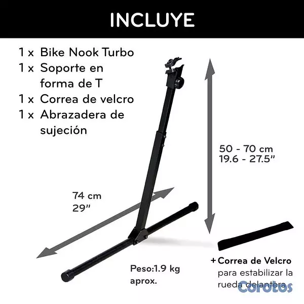 Artículos Deportivos - Soporte Vertical para Bicicletas Bike Nook Turbo 5