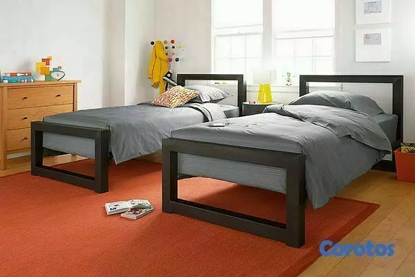 muebles y colchones - base de cama en hierro  6