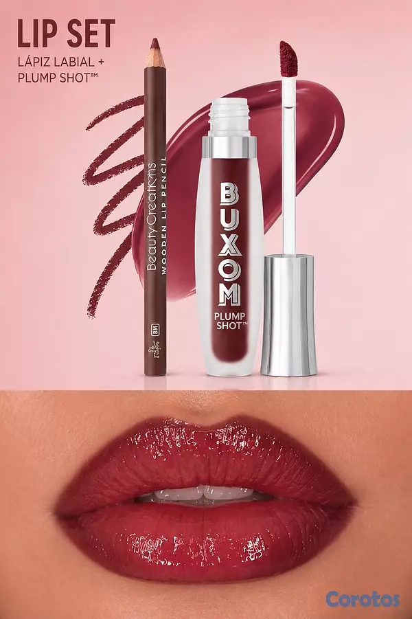 salud y belleza - lip combos incluye lapiz delineador de labios y labial 8
