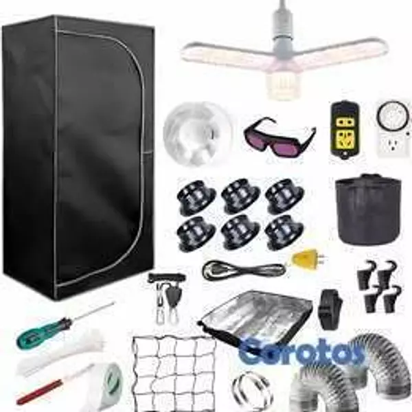 herramientas, jardines y exterior - Kit Completo Tienda de Cultivo con Luz LED Espectr 1