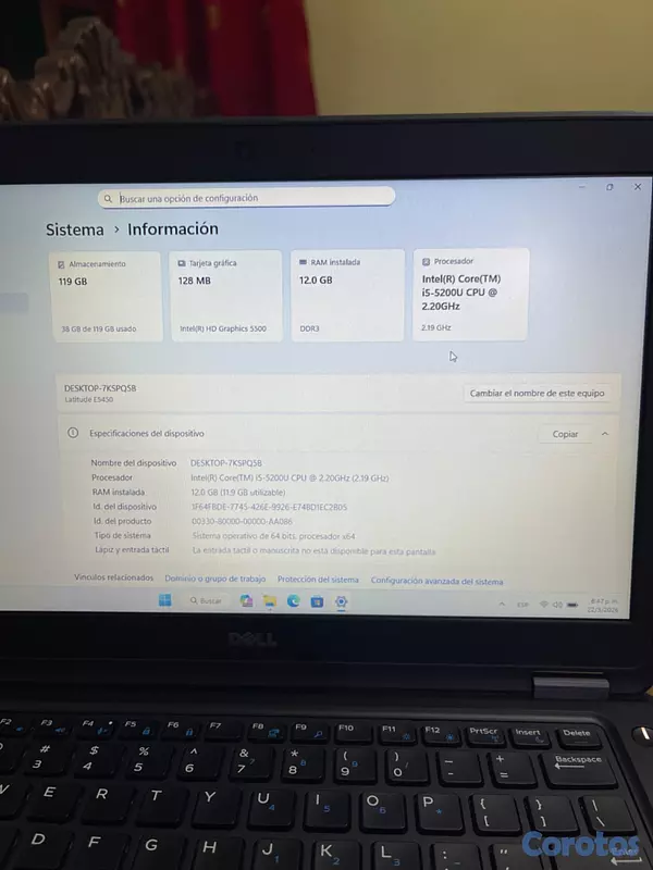computadoras y laptops - Dell Latitude E5450 i5 de 5 generación  3