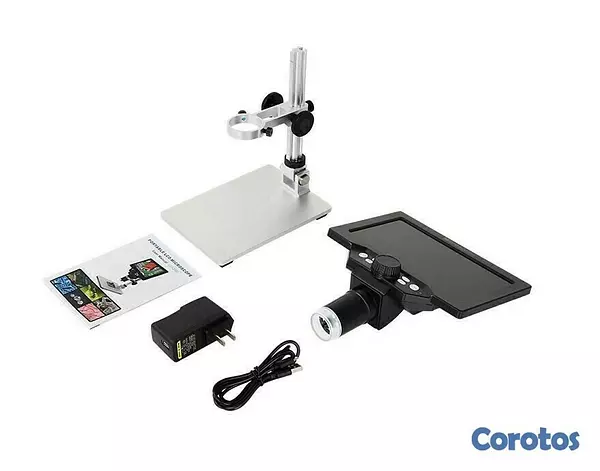 equipos profesionales - Microscopio USB digital con pantalla 7 pulgadas 1200X HD soporte ajustable 2
