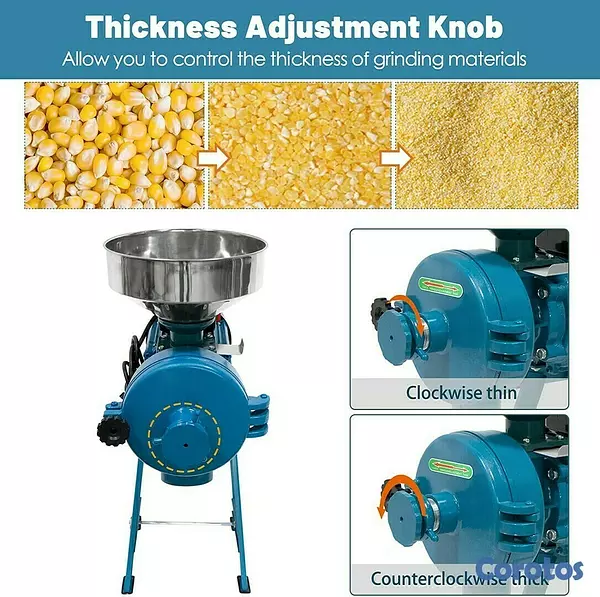 equipos profesionales - Molino moledora de granos alimenticios cereales harina trituradora electrica 3