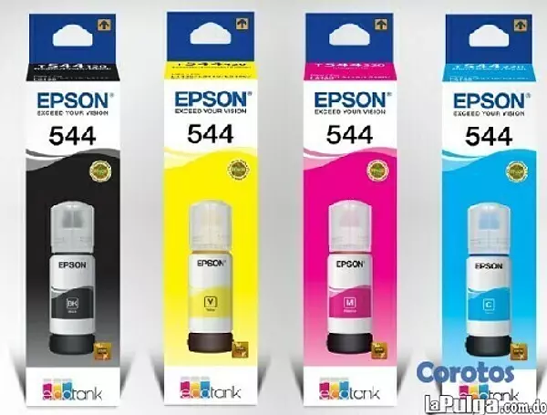 impresoras y scanners - BOTELLA DE TINTA EPSON T544  PARA IMPRESORA EPSON EN TODOS LOS COLORES 