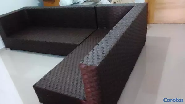 muebles y colchones - Mueble Rattan Forma L 2 Asientos Super Expecial Nuevo.
20% descuento.
 2