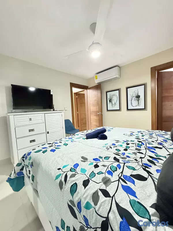 apartamentos - Apartamento amueblado de venta en Santiago de los  8
