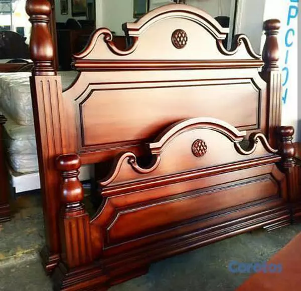 muebles y colchones - Cama en caoba  3