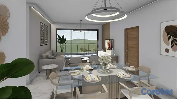 apartamentos - APARTAMENTO EN VENTA, TORRE MONTE RICO, SANTIAGO.  4