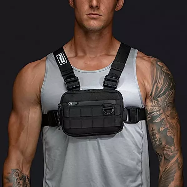 Salud y Equipamiento Médico - Bolsa De Pecho Resistente - Mvrk - Negro 5