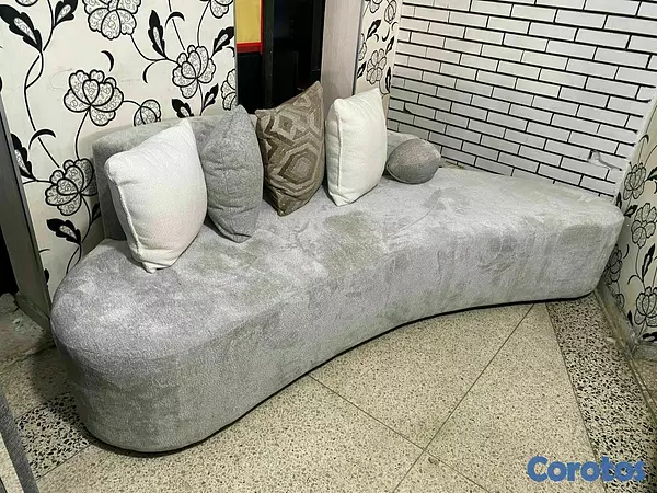 muebles y colchones - *SOFA MADISON*

SOFA MADISON
1 AÑO DE GARANTIA 
MODELO M-1-T-GL
COLOR GRIS 

 2