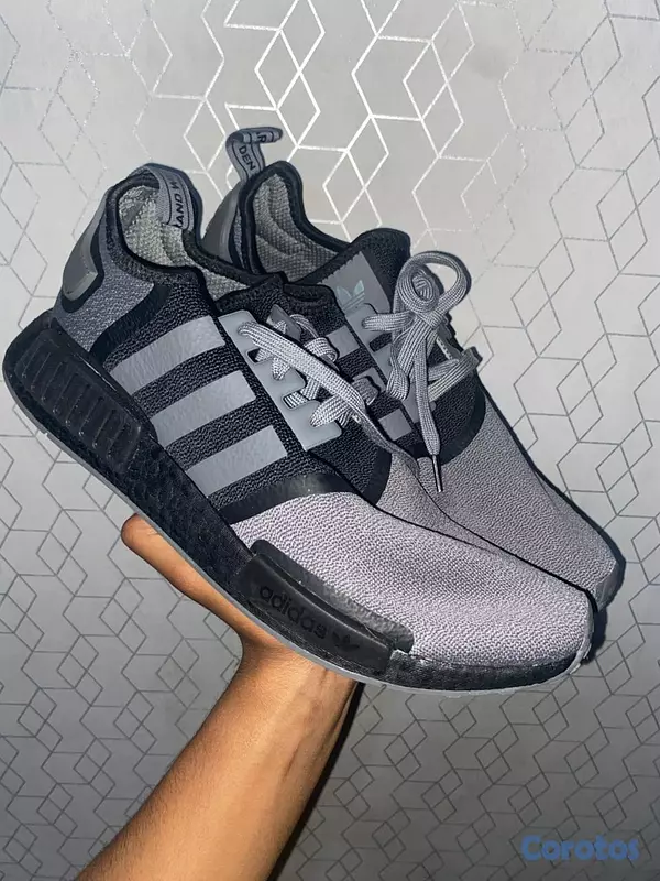 zapatos para hombre - Tenis Adidas NMD originales – gris/negro, totalmen 4