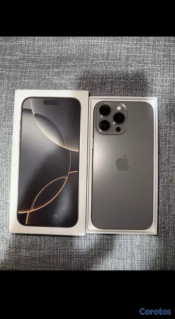 celulares y tabletas - iPhone 16 pro Max 256gb caja original factory Unlock E-Sim  2