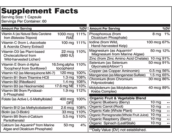 Salud y Equipamiento Médico - Multivitaminico 60 Cap Naturelo 2