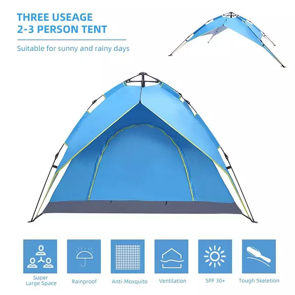 tours y viajes - Carpa automática hidráulica, apertura automática rápida. CASA DE CAMPAÑA deluxe 4