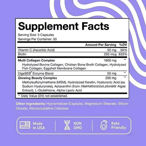 Salud y Equipamiento Médico - Complejo De Colágeno 1600 Mg - Uni - Unidad A $1559 2