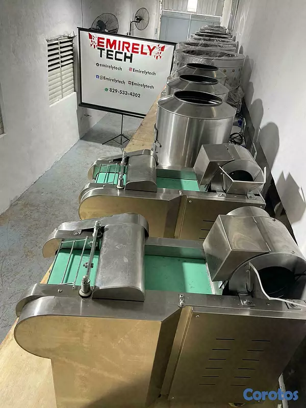 equipos profesionales - Cortadora rebanadora industrial de vegetales papa  10