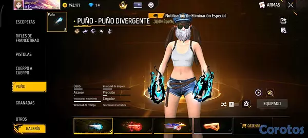 otros electronicos - cuenta de free fire región Latinoamérica Norte (EE.UU) prime 7 casi 8. 2