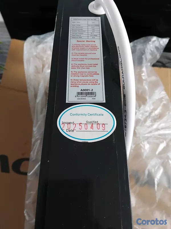 electrodomesticos - Calentador de agua de Linea Ace Snown 220v nuevo nunca usado
Aut san isidro 6