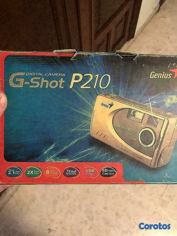 camaras y audio - Camara digital Genius g-shot 210 en su caja con sus accesorios 2