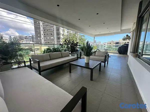 apartamentos - Segundo Piso Con Terraza Amueblado en Alquiler con en Los Cacicazgos! 9