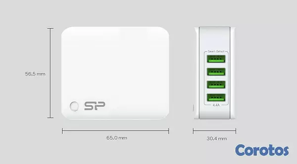 otros electronicos - Cargador Rápido Múltiple para 4 Dispositivos 5