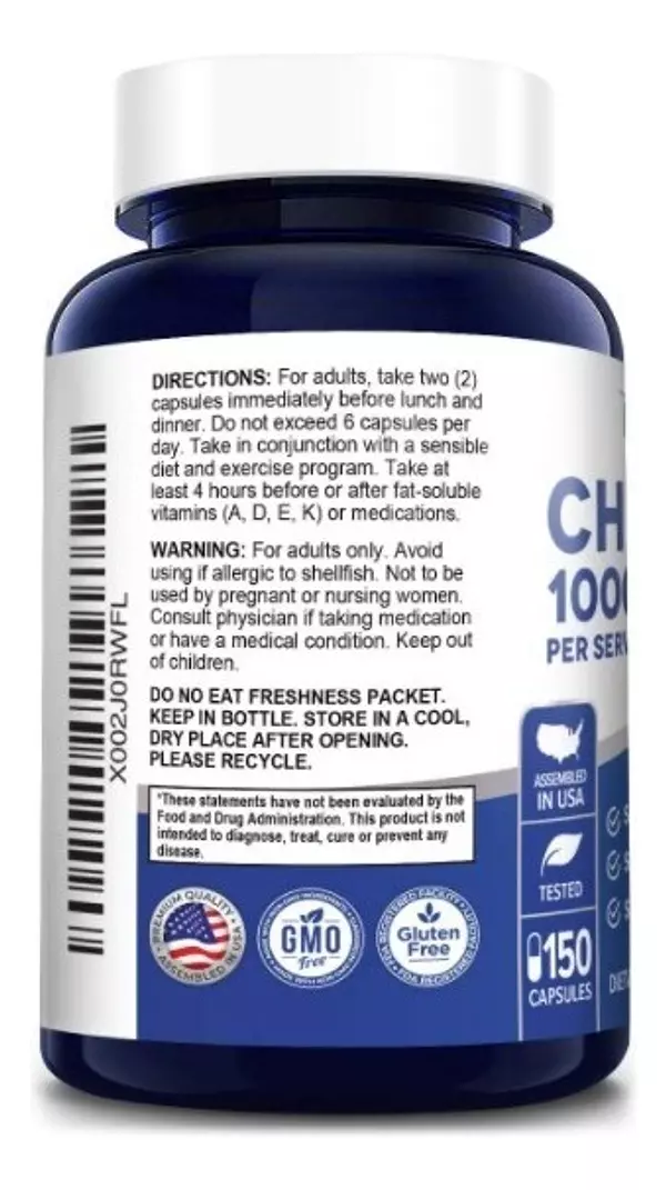 Salud y Equipamiento Médico - Chitosan 1000 Mg - 150 Uds 3