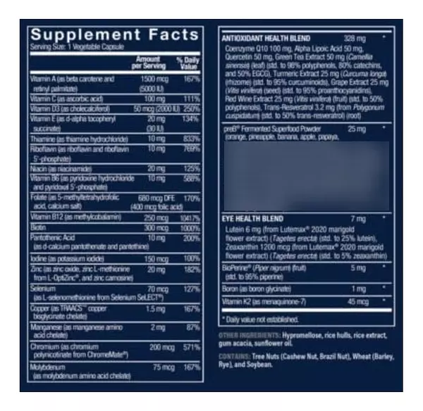 Salud y Equipamiento Médico - Multivitaminico 60 Cap Vthrive 2