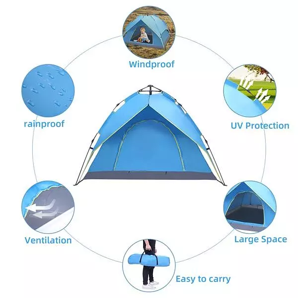 tours y viajes - Carpa automática hidráulica, apertura automática rápida. CASA DE CAMPAÑA deluxe 5