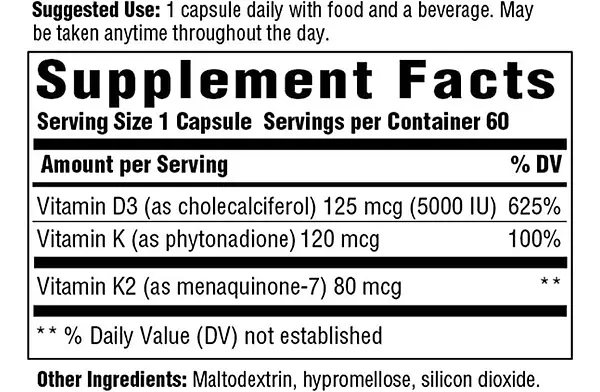Salud y Equipamiento Médico - Vitamina D3 125 Mcg Megafood 2