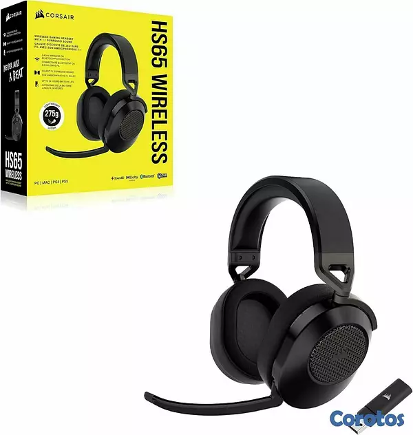 camaras y audio - Corsair HS65 Wireless Multiplatform Gaming Headset 7