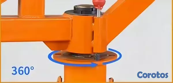 equipos profesionales - Grua polea electrica de gancho de elevacion giratoria winche de 1000KG 4