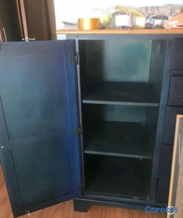 muebles y colchones - Gavetero y armario azul marino  3