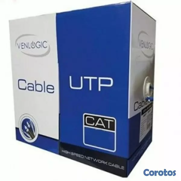 computadoras y laptops - CAJA DE CABLE DE RED CAT5e  1000 PIES VENLOGIC