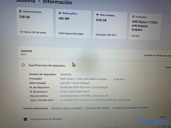 computadoras y laptops - laptop lenovo 10