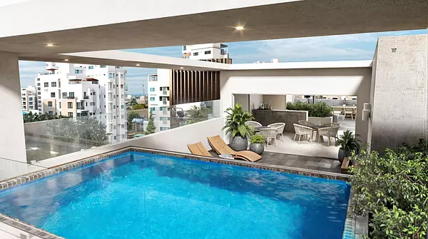 apartamentos - Apartamento en venta en Cacicazgos con Terraza 9