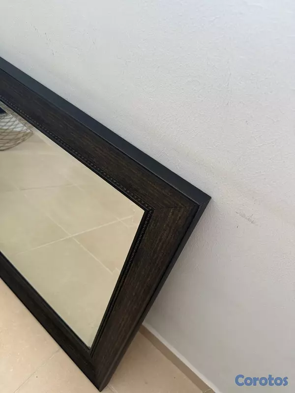decoración y accesorios - Espejo decorativo grande con marco de madera – Elegante 2