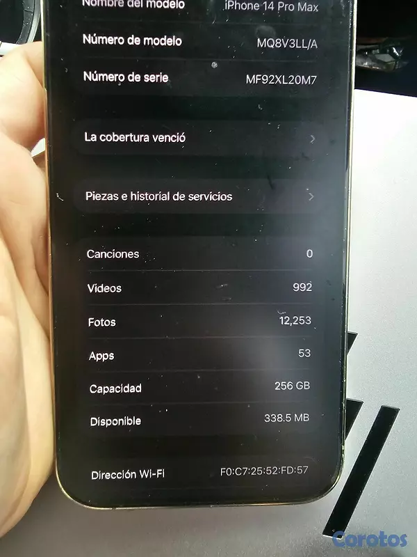 celulares y tabletas - iphone 14 pro max 256GB factory 71% de batería con su caja 3