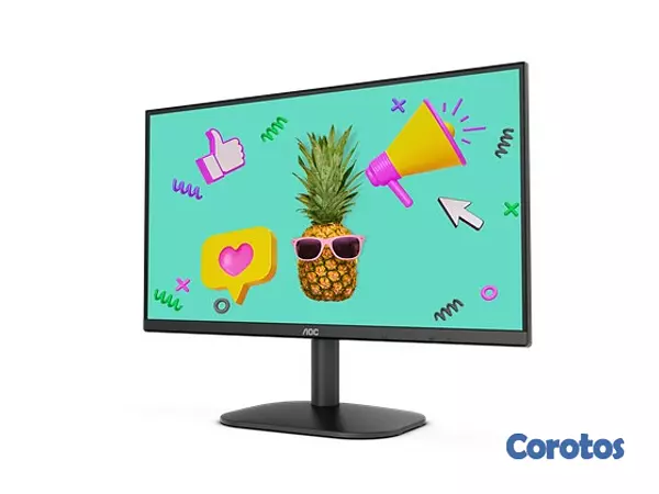 computadoras y laptops - MONITOR AOC 22 pulgadas  HDMI  FHD 1920X 1080, BORDERLESS, VESA, ULTRASLIM 3