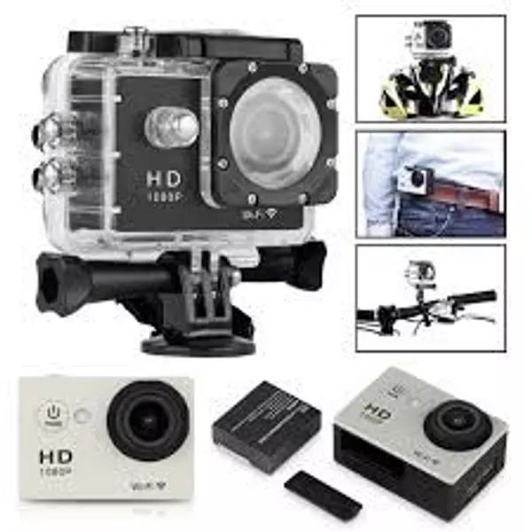 camaras y audio - Camara deportiva sumergible tipo go pro waterproof buceo motor casco carro  3