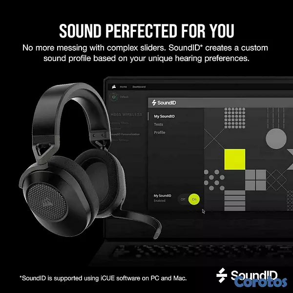 camaras y audio - Corsair HS65 Wireless Multiplatform Gaming Headset 8