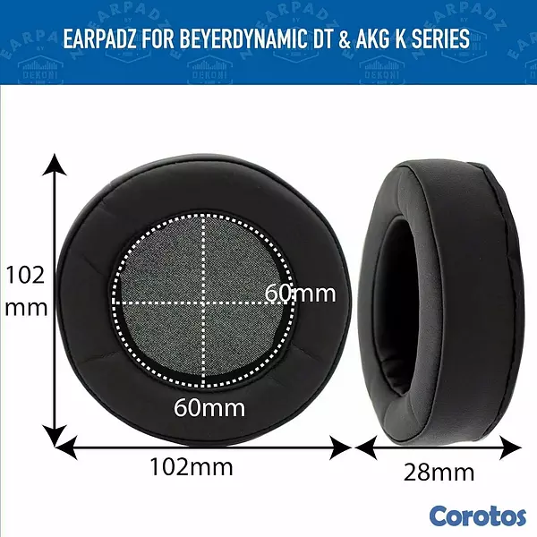 camaras y audio - Almohadillas Dekoni para Beyerdynamic DT770 DT990 7